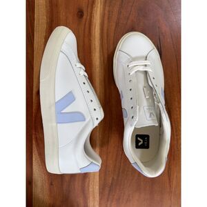 NEW Veja Esplar White Swan Blue Purple Tennis Shoes Sneakers Women 7 / 38